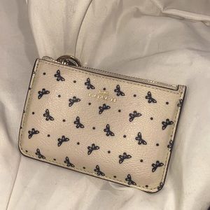 Coach butterfly keychain wallet